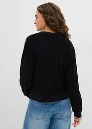 Sweatshirt av mjuk frotté, bonprix