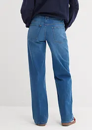 Jeans i Straight modell med ekologisk bomull och Mid Waist, bonprix