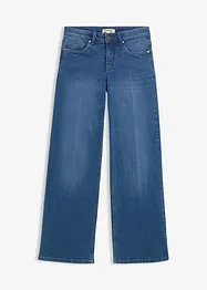 Jeans i Straight modell med ekologisk bomull och Mid Waist, bonprix
