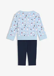Sweatshirt och leggings av ekologisk bomull (2 delar), bonprix