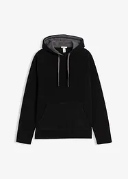 Mjuk fleecetröja med huva, bonprix