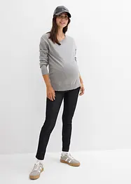Stretchiga mammaleggings med jeanslook, bonprix