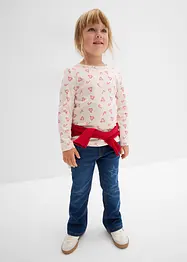 Långärmad topp i ekologisk bomullsmix, bonprix