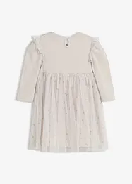 Långärmad body och klänning för bebisar, bonprix