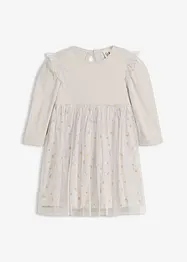 Långärmad body och klänning för bebisar, bonprix