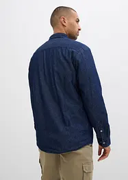 Jeansskjorta med varmt foder, bonprix