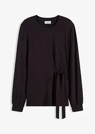 Långärmad topp av mjuk viskosmix, bonprix