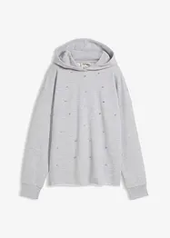Oversize-hoodie med dekorstenar, bonprix