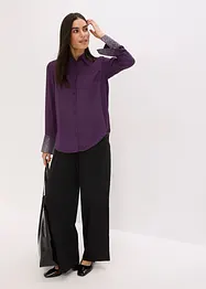 Skjortblus med glitterstenar, bonprix