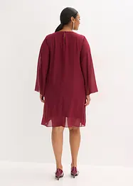 Chiffongklänning med strassapplikation, bonprix