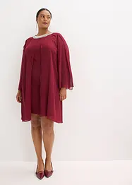 Chiffongklänning med strassapplikation, bonprix