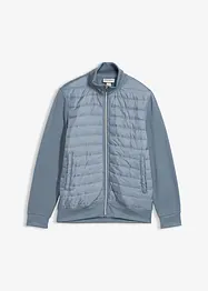 Sweatjacka i materialmix, bonprix