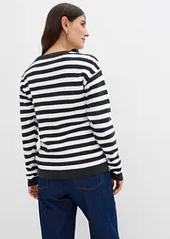 Finstickad cardigan med rund halsringning, bonprix