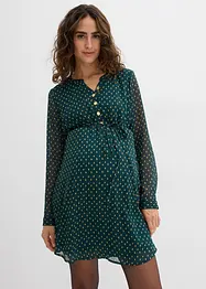 Festlig mamma-/amningsklänning i chiffong, bonprix