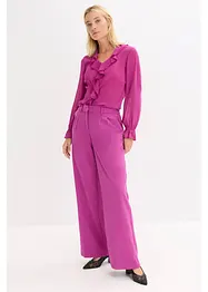 Blus med volanger, bonprix