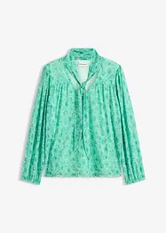 Långärmad topp i tunn mesh, bonprix