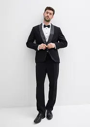 Skjorta och fluga (2 delar) av ekologisk bomull, bonprix