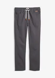 Stretchig dra på-byxa, normal passform, raka ben, bonprix