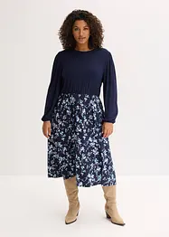 Jerseyklänning i viskosmix, bonprix