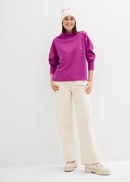 Oversizeweatshirt i mjuk och stabil trikå, bonprix