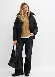 Quiltad jacka med teddykrage, bonprix