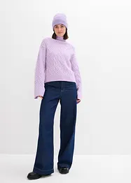 Flätstickad tröja, bonprix