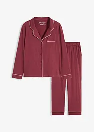 Pyjamas i bomull med knappslå, bonprix