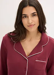 Pyjamas i bomull med knappslå, bonprix