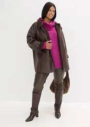 Tröja med flätmönster, bonprix