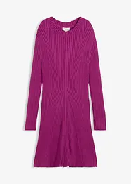 Stickad miniklänning av mjuk viskosmix, bonprix