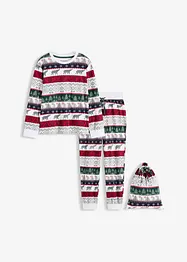 Pyjamas av mjuk bomull, med presentpåse, bonprix
