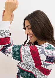 Pyjamas av mjuk bomull, med presentpåse, bonprix