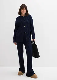 Stickad kofta av mjuk viskosmix, bonprix