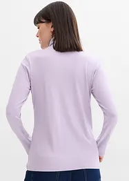 Ribbstickad topp av mjuk viskosmix, bonprix