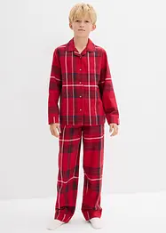 Flanellpyjamas av mjuk bomull (2 delar), bonprix