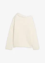 Ribbstickad oversizetröja, bonprix