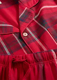 Flanellpyjamas i mjuk bomull med presentpåse, bonprix