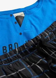 Långärmad pyjamas i bomull med knappslå, bonprix