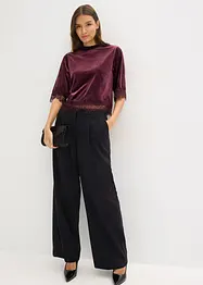 Sammetstopp med spets, bonprix