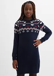 Stickad klänning, bonprix