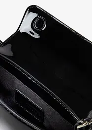 Handväska med lackad look, bonprix