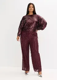 Långärmad paljettopp, bonprix