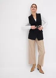 Byxa i skinnimitation, bonprix