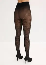 Strumpbyxa med blommigt nätmönster, bonprix