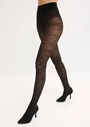 Strumpbyxa med blommigt nätmönster, bonprix