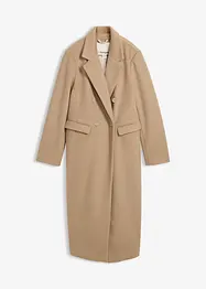 Dubbelknäppt kappa med yllelook, bonprix