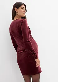 Mammaklänning med amningsöppning, av mjuk sammet, bonprix