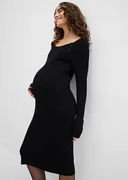 Stickad mammaklänning med amningsöppning, bonprix