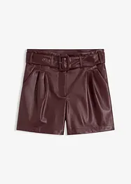 Shorts i skinnimitation, med skärp, bonprix