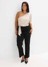 Jumpsuit med paljetter, bonprix